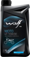 Купити моторне мастило WOLF Moto 4T 10W-30 1L  за ціною від 265 грн.