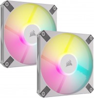 Купить система охлаждения Corsair iCUE AF120 RGB SLIM White Twin Pack  по цене от 2659 грн.