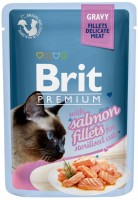 Купить корм для кошек Brit Premium Pouch Sterilised Salmon Fillets 85 g  по цене от 38 грн.