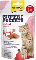 Купить корм для кішок GimCat Nutri Pockets Beef 60 g: цена от 97 грн.