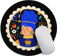 Купить килимок для мишки Presentville A girl in Ukrainian colors Mouse Pad: цена от 375 грн.