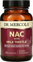 Купить аминокислоты Dr Mercola NAC with Milk Thistle по цене от 1078 грн.