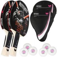 Купить ракетка для настольного тенниса Butterfly Timo Boll SG33 2 pcs + Drive Case 2 pcs + R40+ balls 6 pcs  по цене от 2633 грн.