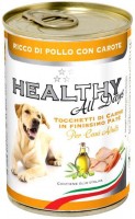 Купить корм для собак HEALTHY Adult Pate Chicken/Carrots 400 g: цена от 90 грн.
