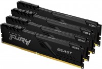 Купити оперативна пам'ять Kingston Fury Beast DDR5 4x32Gb (KF556C40BBK4-128) за ціною від 21362 грн.