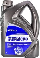 Купити моторне мастило Lotos Motor Classic Semisyntetic 10W-40 4L  за ціною від 483 грн.