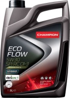 Купить моторное масло CHAMPION Eco Flow 5W-30 SP/RC D1-3 5L  по цене от 1072 грн.