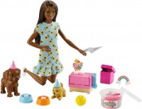 Купити лялька Barbie Doll And Puppy Party Playset GXV76  за ціною від 1070 грн.