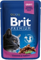 Купить корм для кошек Brit Premium Pouch Chicken/Turkey 100 g  по цене от 65 грн.