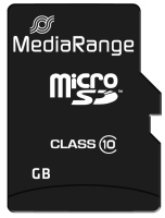 Купити карта пам'яті MediaRange microSD Class 10 with Adapter (microSDXC Class 10 with Adapter 64Gb) за ціною від 189 грн.