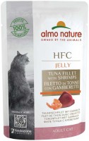 Купити корм для кішок Almo Nature HFC Jelly Tuna Fillet with Shrimps 55 g  за ціною від 57 грн.