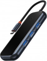 Купити кардридер / USB-хаб BASEUS AcmeJoy Hub 4-port  за ціною від 879 грн.