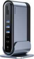 Купити кардридер / USB-хаб BASEUS Working Station Multifunctional Type-C HUB Adapter  за ціною від 4950 грн.