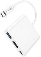 Купити кардридер / USB-хаб Borofone DH4  за ціною від 459 грн.
