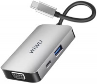 Купить картридер / USB-хаб WiWU Alpha 513HVP  по цене от 1428 грн.