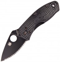 Купить нож / мультитул Spyderco Ambitious Lightweight Black Serrated  по цене от 2160 грн.