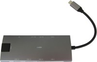 Купити кардридер / USB-хаб Dynamode Dock 9-in-1 Type C HDMI Mini DP USB3.0 RJ45  за ціною від 2050 грн.