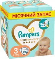 Купить подгузники Pampers Premium Care 3 (/ 200 pcs) по цене от 2149 грн.