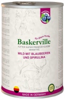 Купити корм для собак Baskerville Dog Can with Game/Blueberries/Spirulina 400 g  за ціною від 92 грн.
