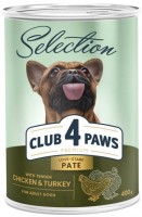 Купить корм для собак Club 4 Paws Selection Adult Chicken/Turkey 400 g: цена от 82 грн.