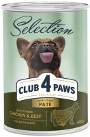 Купить корм для собак Club 4 Paws Selection Adult Chicken/Beef 400 g  по цене от 66 грн.