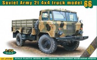 Купити збірна модель Ace Soviet Army 2t 4x4 Truck Model 66 (1:72)  за ціною від 581 грн.