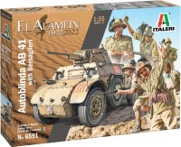 Купить збірна модель ITALERI Autoblinda AB 41 with Bersaglieri El Alamein (1:35): цена от 1446 грн.