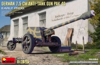 Купити збірна модель MiniArt German 7.5cm Anti-Tank Gun Pak 40 (1:35)  за ціною від 827 грн.