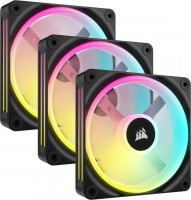 Купить система охолодження Corsair iCUE LINK QX120 RGB Black Triple Pack: цена от 6984 грн.
