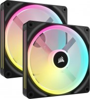 Купить система охлаждения Corsair iCUE LINK QX140 RGB Black Dual Kit  по цене от 5261 грн.