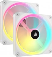 Купити система охолодження Corsair iCUE LINK QX140 RGB White Dual Kit  за ціною від 5792 грн.