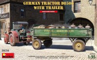 Купить сборная модель MiniArt German Tractor D8506 with Trailer (1:35)  по цене от 1919 грн.