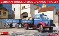 Купить сборная модель MiniArt German Truck L1500s w/Cargo Trailer (1:35)  по цене от 2198 грн.