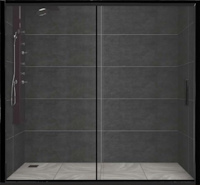 Купити душова перегородка Veronis Carmen 110x190  за ціною від 13600 грн.