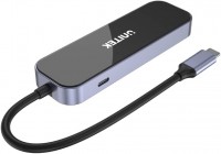 Купити кардридер / USB-хаб Unitek uHUB H6 Gloss 6-in-1 USB-C Ethernet Hub With HDMI and 100W Power Delivery за ціною від 3030 грн.