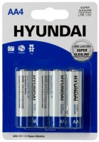 Купить аккумулятор / батарейка Hyundai Super Alkaline 4xAA  по цене от 61 грн.