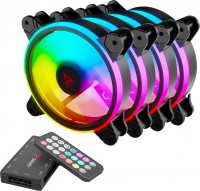 Купити система охолодження SAVIO FAN-01 4-pack Black  за ціною від 1903 грн.