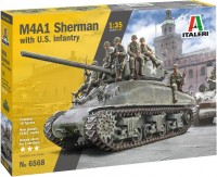 Купить збірна модель ITALERI M4A1 Sherman with U.S. infantry (1:35): цена от 1700 грн.