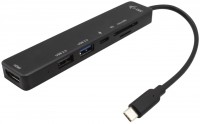 Купити кардридер / USB-хаб i-Tec USB-C Travel Easy Dock 4K HDMI + Power Delivery 60 W за ціною від 2290 грн.