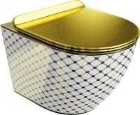 Купити унітаз Lavita Sofi Slim Checked Gold за ціною від 16105 грн.