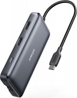 Купити кардридер / USB-хаб ANKER PowerExpand 8-in-1 USB-C PD Media Hub за ціною від 4803 грн.