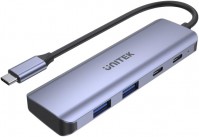 Купити кардридер / USB-хаб Unitek uHUB Q4 Next 4-in-1 USB-C Hub за ціною від 2330 грн.
