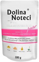 Купити корм для собак Dolina Noteci Premium Junior Mini Rich in Turkey Hearts/Goose Liver 100 g  за ціною від 75 грн.