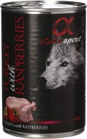Купити корм для собак Alpha Spirit Wet Turkey/Raspberry 400 g  за ціною від 149 грн.