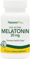Купити амінокислоти Natures Plus Melatonin 20 mg (90 tab) за ціною від 695 грн.