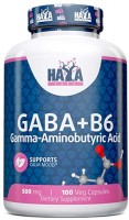 Купить аминокислоты Haya Labs GABA plus B6 500 mg (100 cap) по цене от 332 грн.