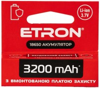 Купити акумулятор / батарейка Etron Ultimate Power 1x18650 3200 mAh Protect  за ціною від 351 грн.