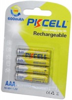 Купить акумулятор / батарейка Pkcell 4xAAA 600 mAh: цена от 169 грн.