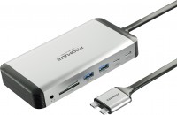 Купить картридер / USB-хаб Promate VersaHub-MST  по цене от 6499 грн.