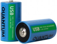 Купить аккумулятор / батарейка Quantum 2xD 5200 mAh USB Type-C  по цене от 929 грн.
